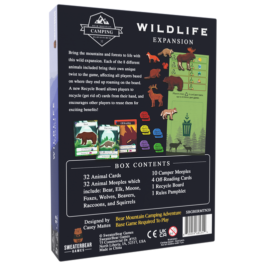 Bear Mountain Camping Adventure: Wildlife Expansion - Order By November 8th!