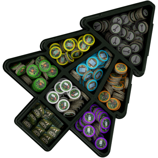 Camping Season: Deluxe Wooden Token Pack (included in the Deluxe Edition)