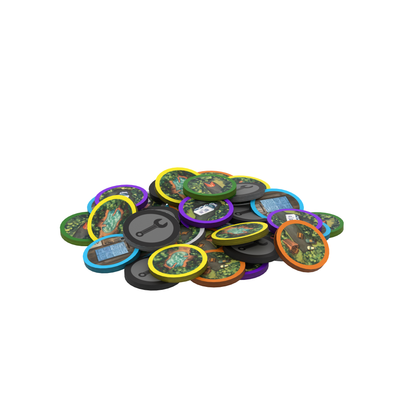 Camping Season: Deluxe Wooden Token Pack (included in the Deluxe Edition)